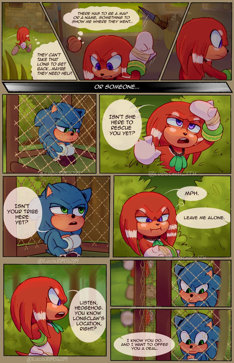 LuciaCas_tillo's tweet photo. "AU Turn Of Events" [Part 3/ +7 ] 🔵🔴 
Well, it's time, Sonic and Knuckles will have to put up with each other 👀 #SonicMovie2 #SonicTheHedgehog  #Knucklestheechidna https://t.co/IYVqo2VvF3