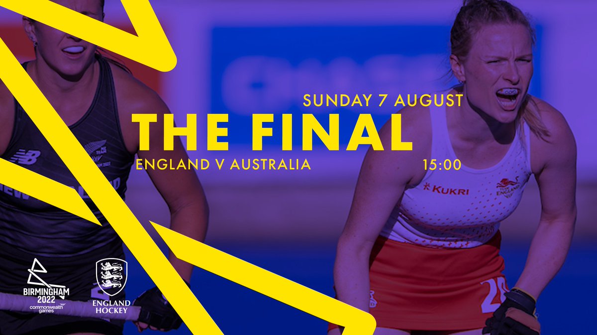 A huge game in the final.

England vs Australia. 🏴󠁧󠁢󠁥󠁮󠁧󠁿🇦🇺

3pm Sunday. Don't miss it.