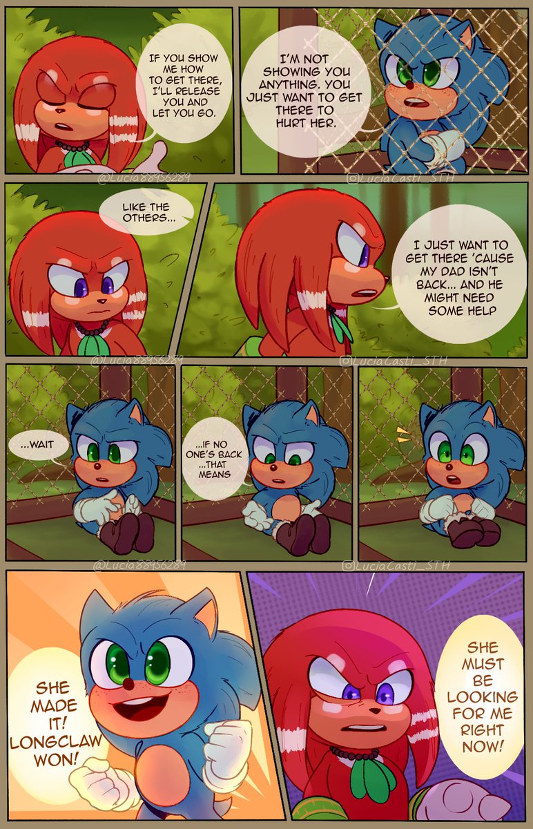 LuciaCas_tillo's tweet photo. "AU Turn Of Events" [Part 3/ +7 ] 🔵🔴 
Well, it's time, Sonic and Knuckles will have to put up with each other 👀 #SonicMovie2 #SonicTheHedgehog  #Knucklestheechidna https://t.co/IYVqo2VvF3