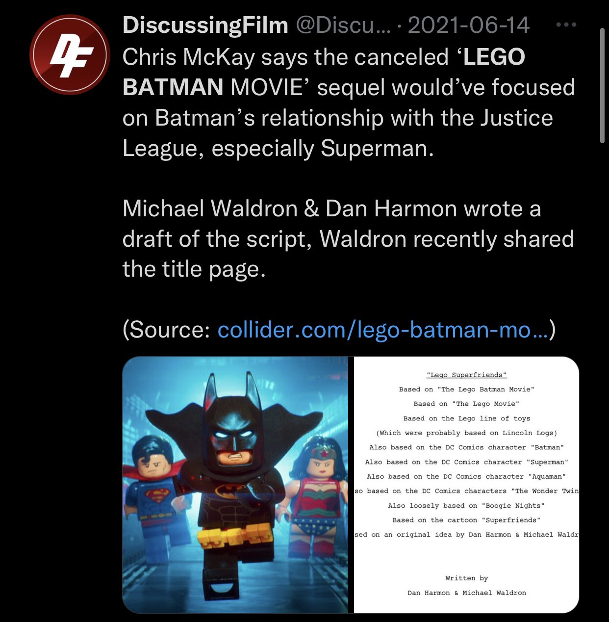 The Wild Lego Batman Movie Sequel We'll Never See