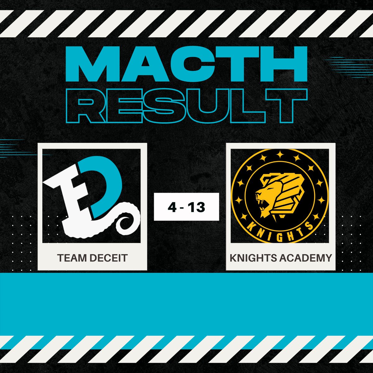TeamDeceiT's tweet photo. We fall to @KnightsGG Academy, GGs 🤝 https://t.co/hQZ9GXb0xf