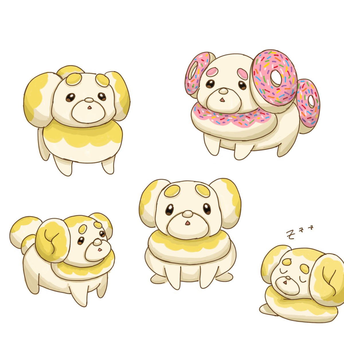 ppeppmint's tweet photo. Just some fidough doodles because I’m in love 
#PokemonScarletViolet https://t.co/uU6melZkZh
