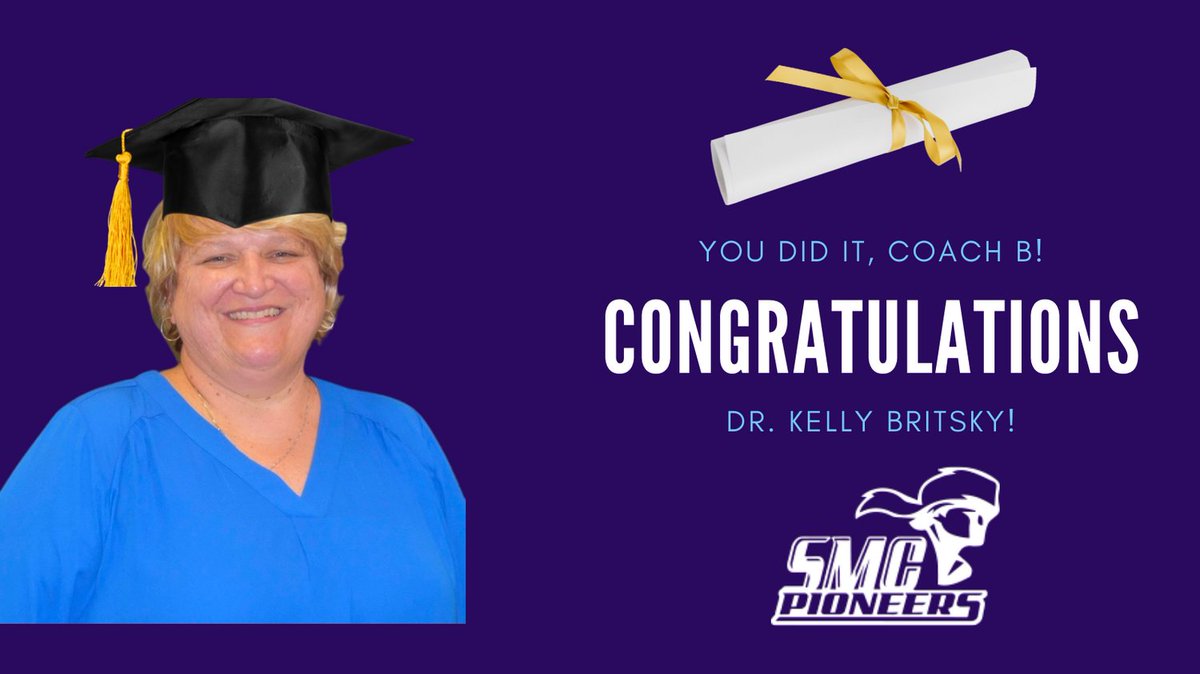 Congratulations Dr. "Coach" Britsky! <a href="/GoSMCPioneers/">SMC PIONEERS</a> <a href="/SMCSC/">SMC</a>