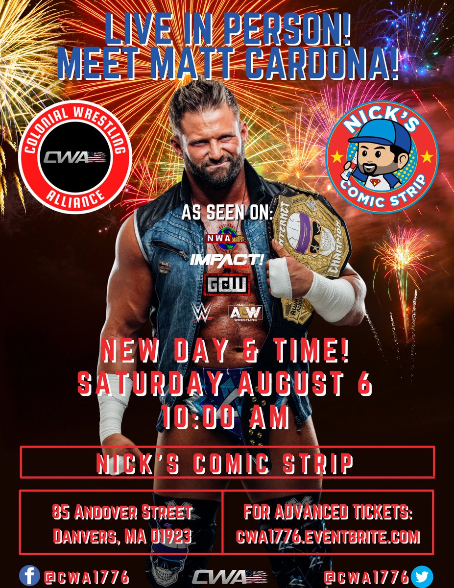 Colonial Wrestling Alliance tweet media
