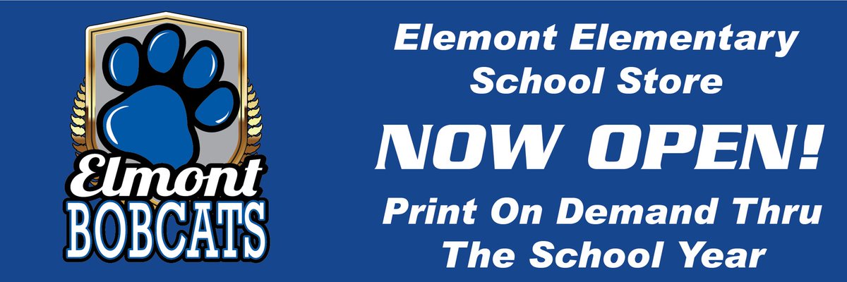 Your Elemont Elementary Store is open for print on demand through the school year.
Like, share and follow 345Gear on Facebook to keep up to date on new stores and products.