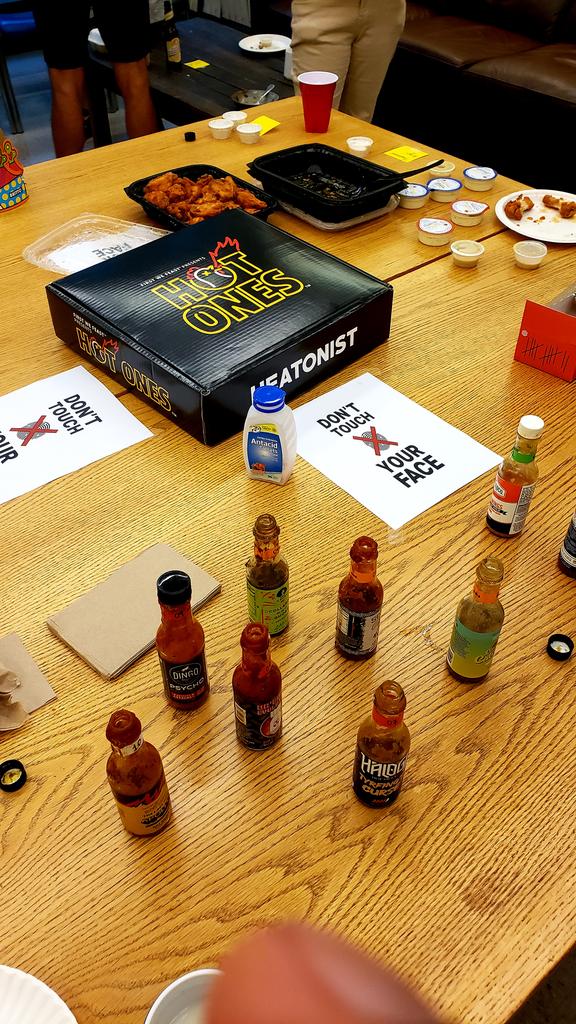 Arish Shah (@arish__shah) on Twitter photo Trying hot sauces ranging from 1,700 to 2,000,000+ scovilles with <a href="/CaloLabMIT/">Calo Lab</a>, <a href="/daSpliceIsRight/">Burge Lab</a>, <a href="/GeneWeiLiLab/">Gene-Wei Li Lab</a>, Guarante Lab, and the <a href="/LaurieBoyer1221/">Laurie Boyer</a> Lab. Trying hot sauces ranging from 1,700 to 2,000,000+ scovilles with <a href="/CaloLabMIT/">Calo Lab</a>, <a href="/daSpliceIsRight/">Burge Lab</a>, <a href="/GeneWeiLiLab/">Gene-Wei Li Lab</a>, Guarante Lab, and the <a href="/LaurieBoyer1221/">Laurie Boyer</a> Lab.