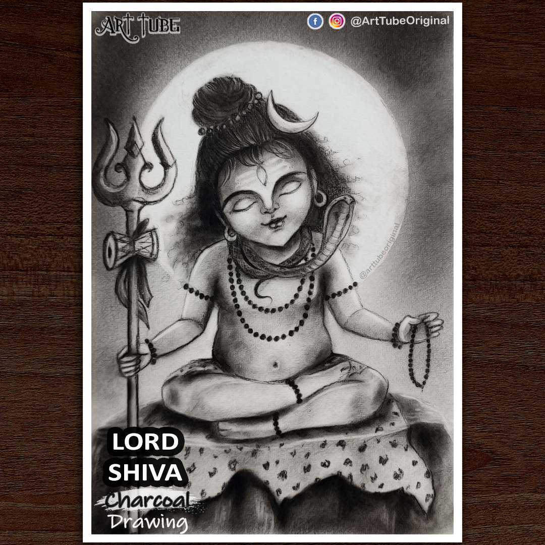 Bharam Series Lord Shiva | MK Goyal | Mix Media on Canvas | Exotic India Art