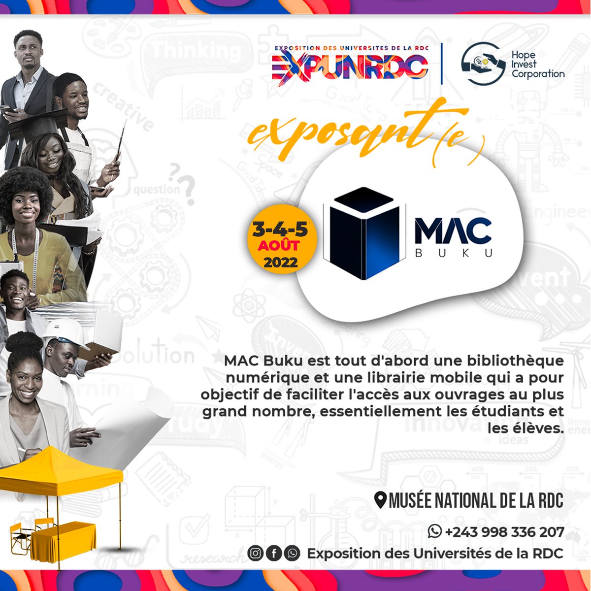 mac_buku's tweet photo. Hélas !!! Les bonnes choses ne durent pas dit-on. C'est déjà la fin de cette agréable aventure. Merci à l'@ExpUnRdc ainsi qu'à tous ceux qui nous ont soutenus de près ou de loin, mention spéciale à la @BuildingAgency.
🌐 https://t.co/1NGCCrnsbK 
📞 https://t.co/G8FqzEwLhb https://t.co/b7eGtzAGNT