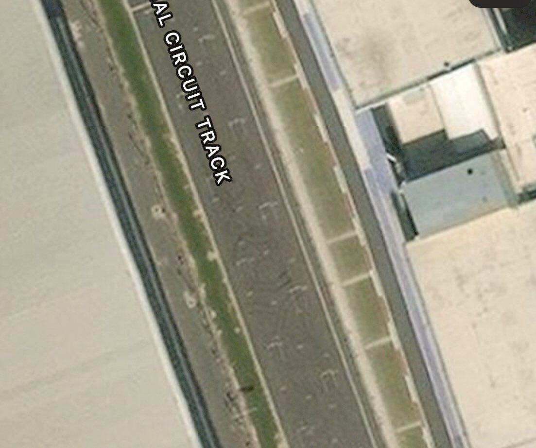 You can still see Seb’s tyre marks at Buddh International wow