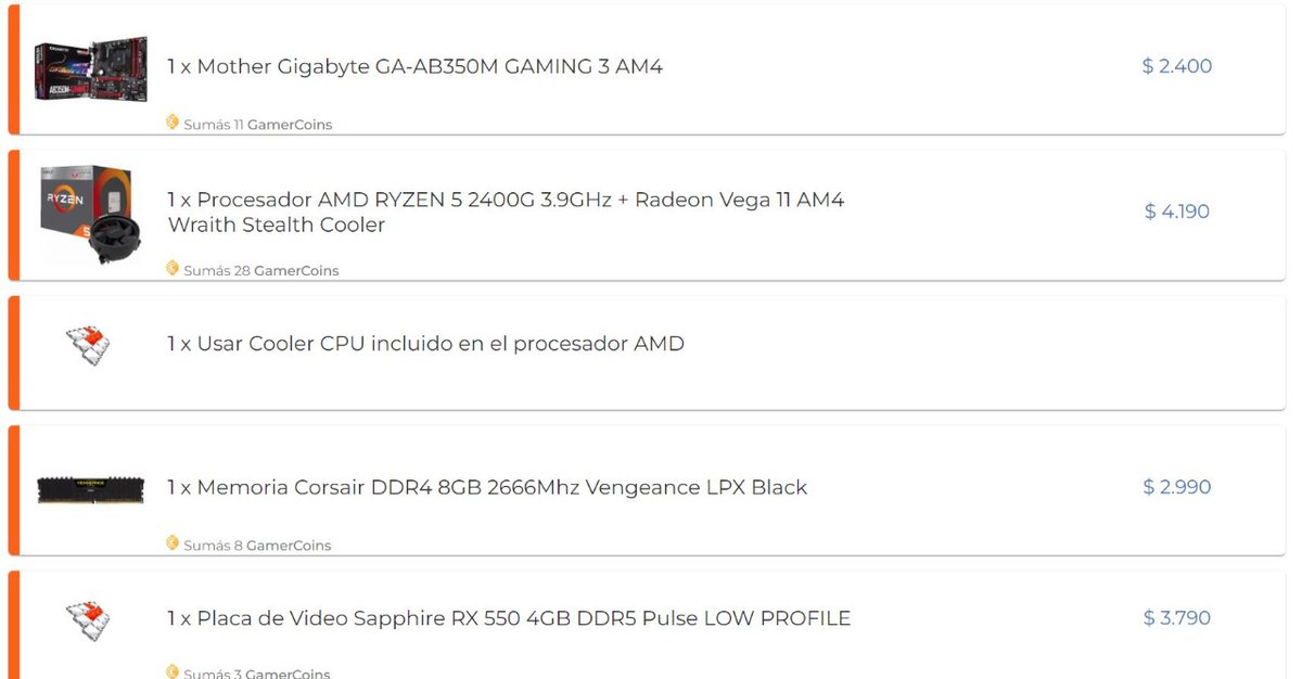 lukasjarnicke's tweet photo. Hace 4 años me armaba una pc. Miren esos precios! Y pasaron solo 4 años!!!!!!!
Cada día me siento más bombita. Politicos/cas de mierda!!!
Hoy un gabinete ya te sale 15 lucas https://t.co/SmcFwT4QpE