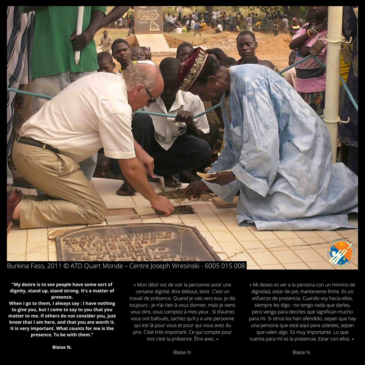 ico17president's tweet photo. 29/30 POVERTY FIGHTERS-PEACE BUILDERS PHOTO EXHIBITION prepared by Collectif France Refuser de la Misère for the 30th Anniversary of the International Day for the Eradication of Poverty. Thanks to all involved. #IDEP30, #ICO17, #ATDfourthworld #RefuserLaMisere #WDOP35 https://t.co/zPRBWOhply