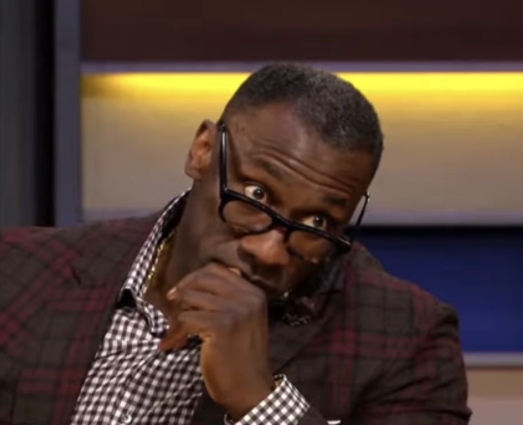 C0achJ's tweet photo. I’ll eventually figure out how to make this into a gif 😂 😆 
#staleface #thatlook #tonybakerstandup @ShannonSharpe @undisputed https://t.co/My5TsaRK7T