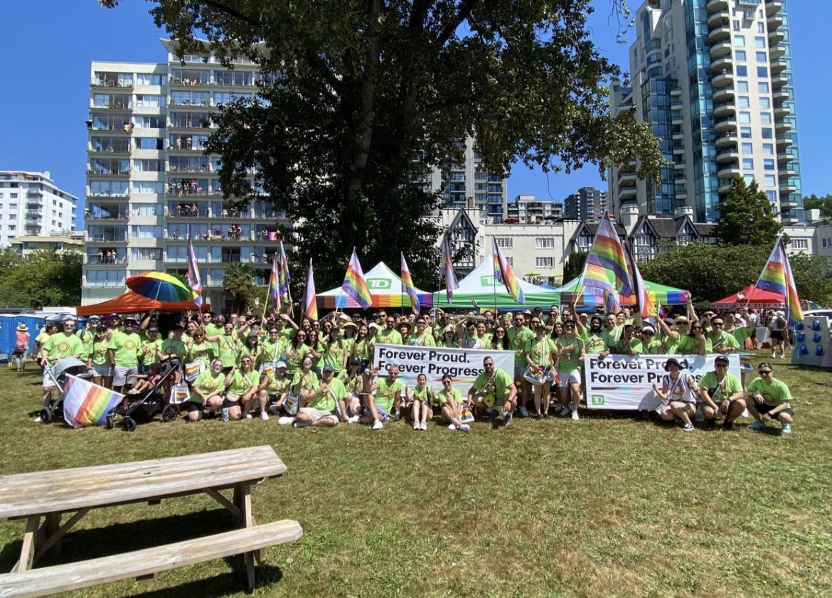 Judy Deng (@judydeng_td) on Twitter photo #Pride2022 #PRIDEPARADE Team 152-RICHMOND MAIN had so much fun at the Vancouver Pride Parade this year!! #LoveWins <a href="/TD_Canada/">TD (Canada)</a> <a href="/NedaH_TD/">Neda Hadizadeh</a> <a href="/TonyMauro_TD/">Tony Mauro</a> <a href="/EmilDoskov/">Emil</a> #Pride2022 #PRIDEPARADE Team 152-RICHMOND MAIN had so much fun at the Vancouver Pride Parade this year!! #LoveWins <a href="/TD_Canada/">TD (Canada)</a> <a href="/NedaH_TD/">Neda Hadizadeh</a> <a href="/TonyMauro_TD/">Tony Mauro</a> <a href="/EmilDoskov/">Emil</a>
