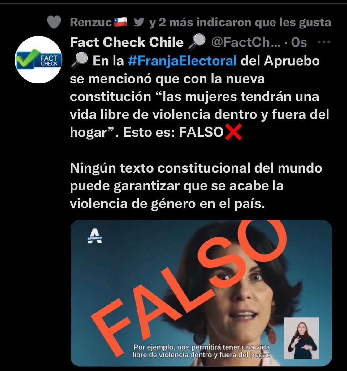 PatriotaPatito's tweet photo. Conversemos de esto con nuestros vecinos y familia y comencemos a difundir en todas las redes sociales las mentiras del apruebo y Paola Volpato #franjaelectoral https://t.co/6kufgSfazu