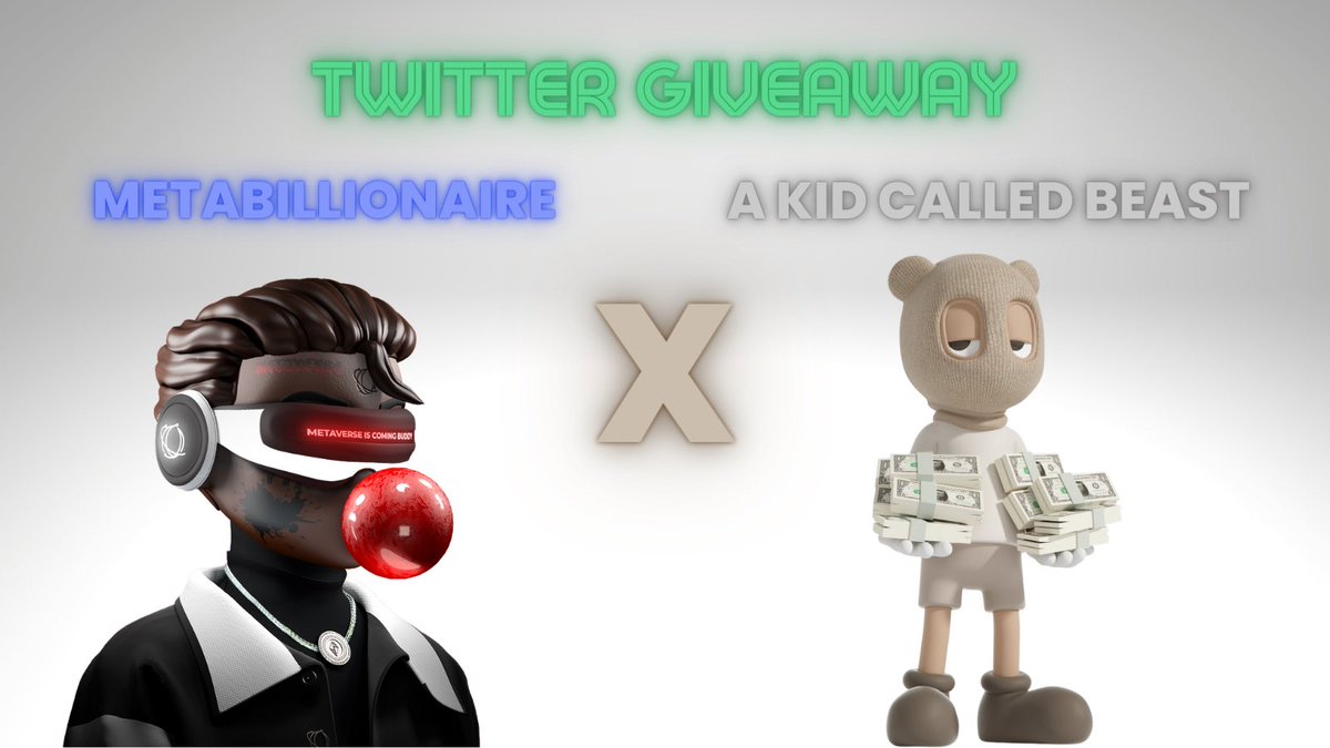 metab_nft's tweet photo. A Kid Called Beast 🤝 Metabillionaire

🚨 10 Whitelist #Giveaway ! 🚨

Any interaction counts! ✅

Last 5 comments will get a guaranteed WL spot 👌

Must be following @akidcalledbeast and @metab_nft for entry ✅

Ends in 48 hours ⏱ https://t.co/LL7k0BlBn9