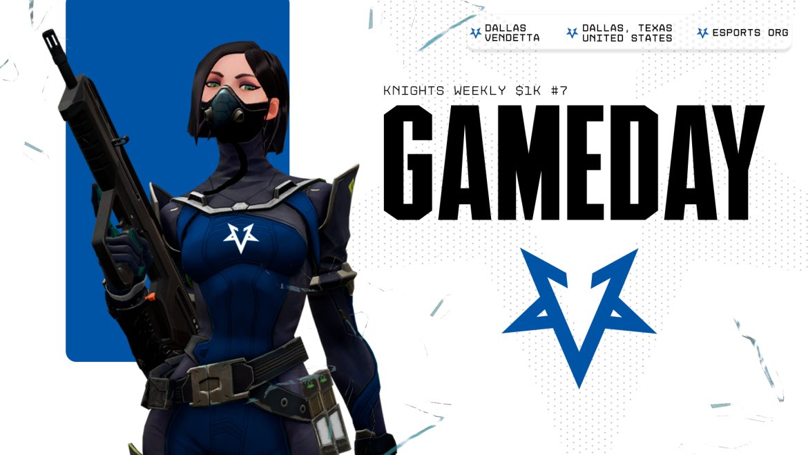 Dallas_Vendetta's tweet photo. Valorant Blue is playing in the Knights Weekly Playing against MWW in a bo1 on breeze

@1vasperal
@ColdyVAL
@LouBanci
@trunkZnopants
@Aqpatv (Sub) https://t.co/YYAvY2Ybnu