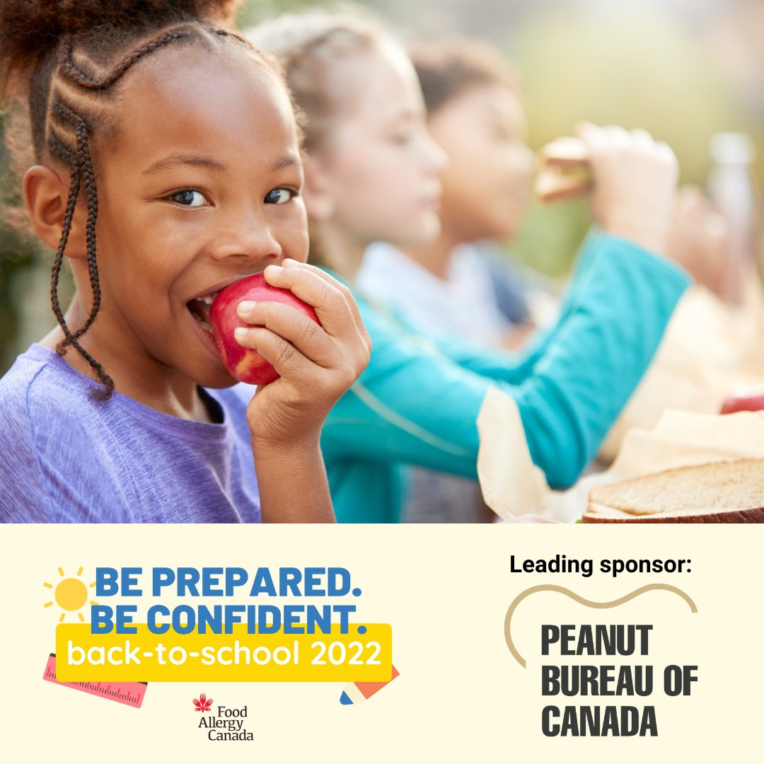 FoodAllergyCAN's tweet photo. 📣 @PeanutsCanada is a leading sponsor of our #backtoschool campaign. With their support, we are able to educate and create awareness around the seriousness of #foodallergy. Learn more about the campaign and how you can get involved. https://t.co/tHfFs3J0vJ https://t.co/lGiqkRC8vL