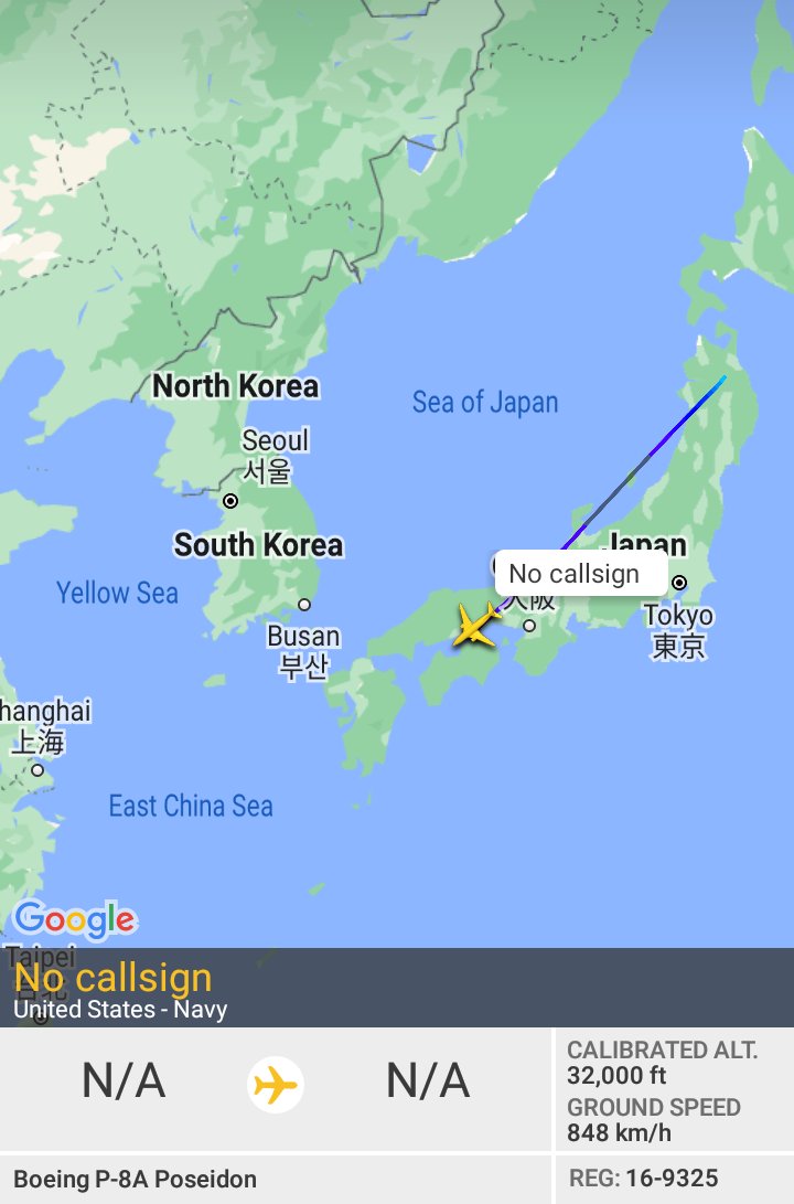 Oceanworldfree's tweet photo. 🇺🇲USN 169325 #AE6816 heading for northern #TaiwanStrait

Boeing P-8A Poseidon https://t.co/CRraD9v6fG