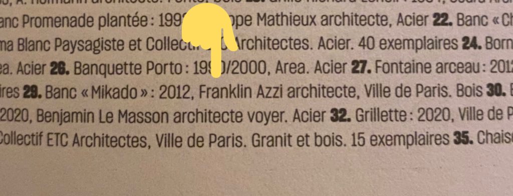 QsB75's tweet photo. @jeromegodefroy @Florent_Giry @ArielWeilT Le banc Mikado est une « œuvre » de l’agence d’architecture de Franklin Azzi qui a apporté son soutien officiel à Anne Hidalgo en 2014. C’est cette agence qui va également « agrandir » la tour Montparnasse et qui a envahi les quais pour son chantier de la Tour d’Argent. https://t.co/e3GIO3qo6L