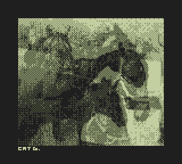 "horses 1 & 2", taken on the Game Boy Camera 
