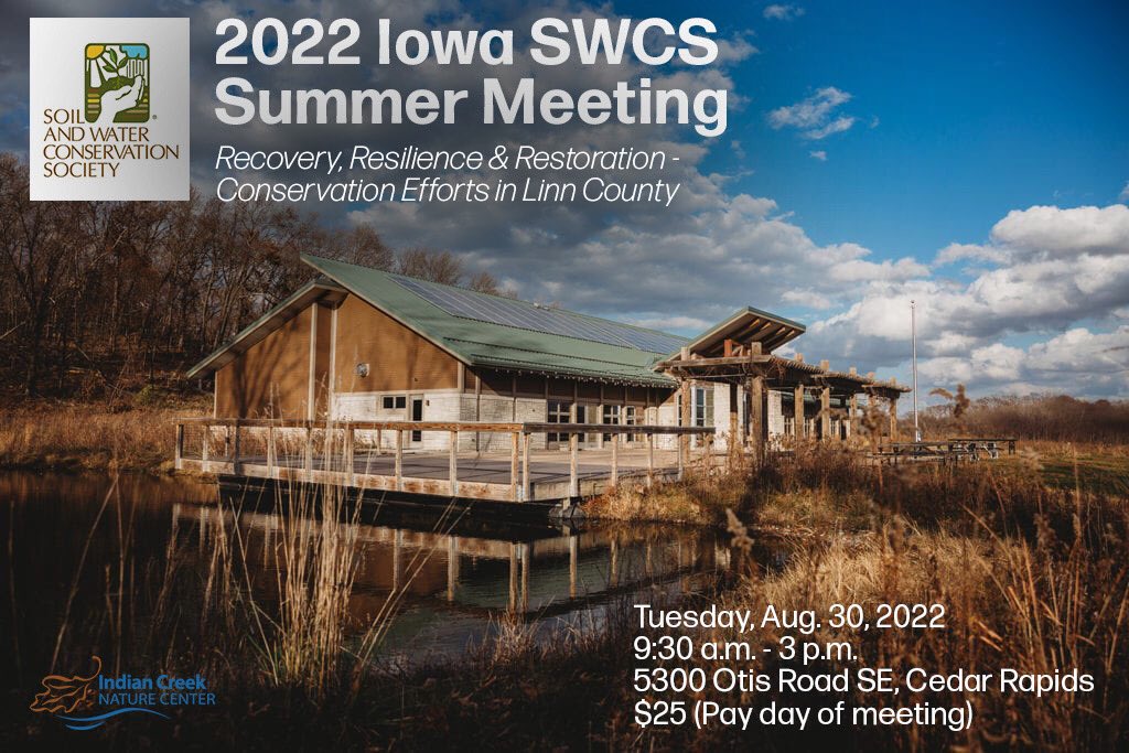 Join us for our Summer Meeting at the Indian Creek Nature Center (with tours of the Dows Farm and Etzel Sugar Grove Farm) on Tues. Aug. 30!

Register here: forms.gle/K8unjQuUYgNYBM…