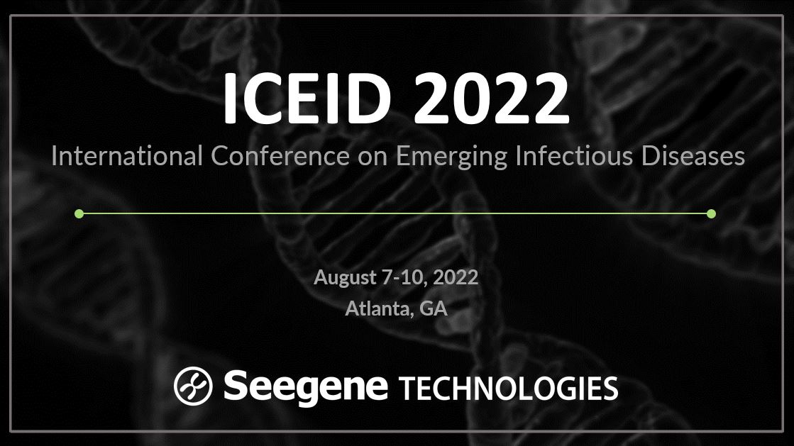 Our team is excited to attend the International Conference on Emerging Infectious Diseases 2022 (#ICEID2022) from Aug 7-10 in Atlanta, GA. 
If you'd like to set up a meeting with us at the event, Contact us here: seegenetech.com/contact_us/

#InfectiousDiseases #IDtwitter #PCRassays