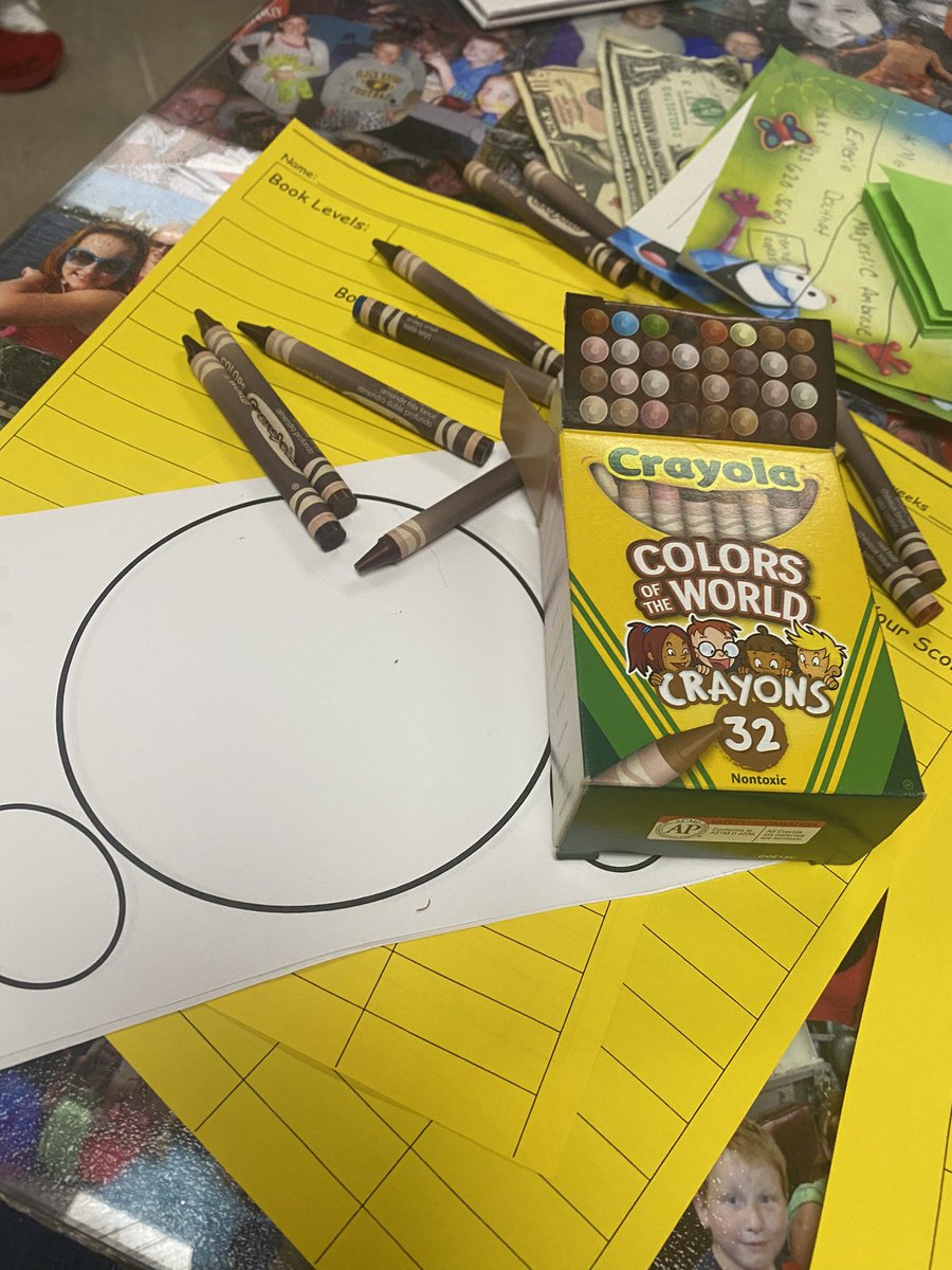 leannekirk35's tweet photo. Shout out to @Crayola for skin color crayons! Everyone found the perfect shade! #3rdgrade @GreeneCoSch #chuckeypirates https://t.co/yECXMVs9tr