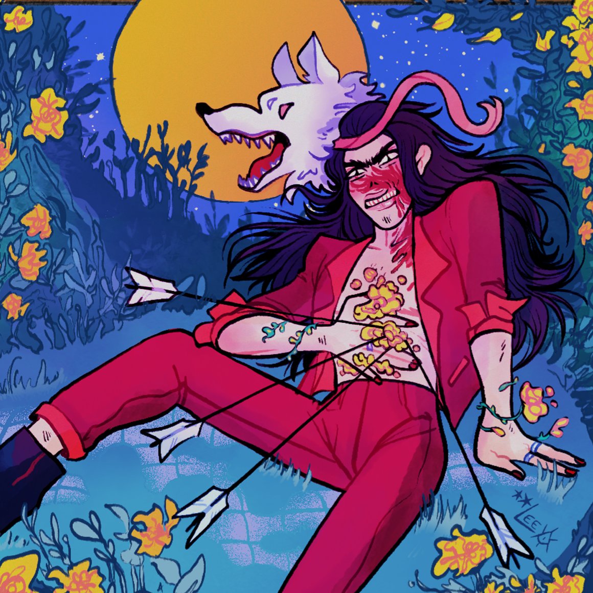 PomposLantern's tweet photo. @LordVilmort Thank you for the thread! I'm Lee (they/them). I like to draw original characters, mostly monster babes and lads. ☆ https://t.co/2Eo97sgUDn