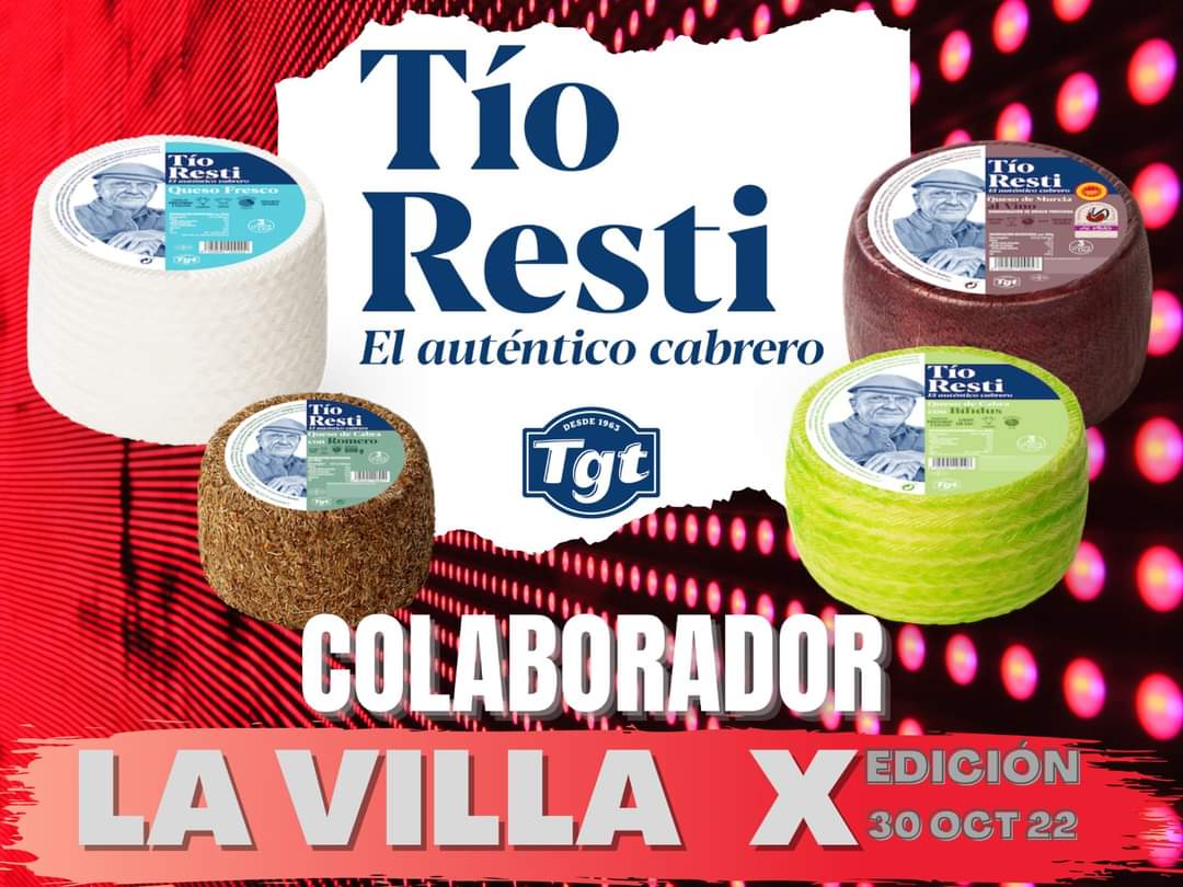 cdfilippedes's tweet photo. Os presentamos Tío Resti. Fiel colaborador en las ediciones de la LA VILLA.

Especialistas en fabricación de quesos y tartas de queso.
¡Prueba sus exquisitos productos y disfruta de su sabor!
especialidadeslacteas@tiorest.com

@TurismoRMurcia
@DeportesMurcia https://t.co/Su4i3L3ZpM