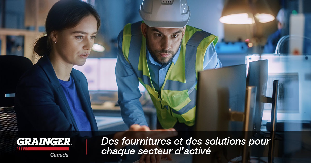 GraingerCanada's tweet image. Nos solutions en ligne vous aident à résoudre les problèmes existants et assurent la sécurité de vos employés et de vos installations.
En savoir plus: bit.ly/3Qfmpqu
#grainger #graingercanada #solutionsnumériques