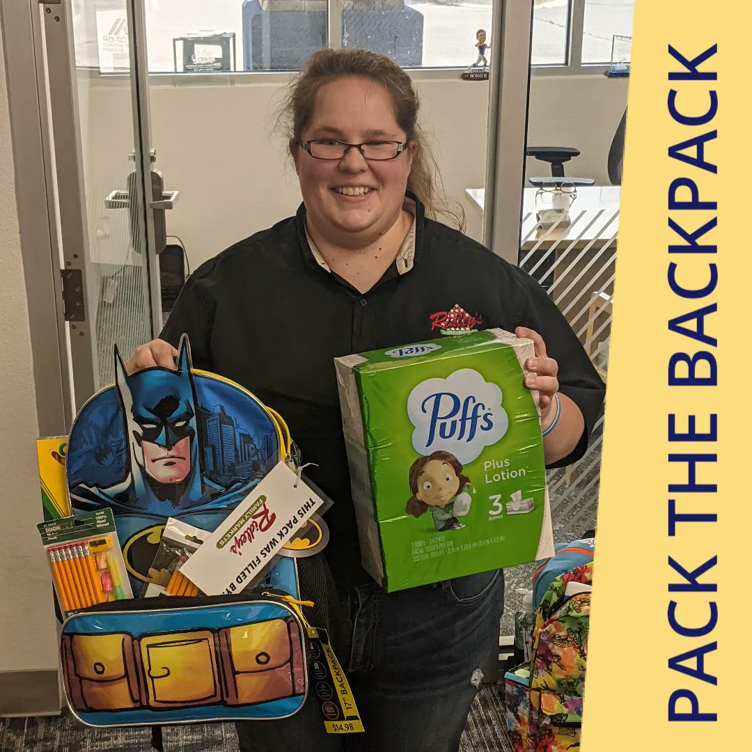 StagePointFCU's tweet photo. Ridley's Family Market was challenged by Summit Compression to #Packthebackpack! We're up to 30 packs from businesses and have started collecting school supplies for the Teachers Locker. Click https://t.co/F16ypTO3gB for all the info. https://t.co/COiY7K9KYc