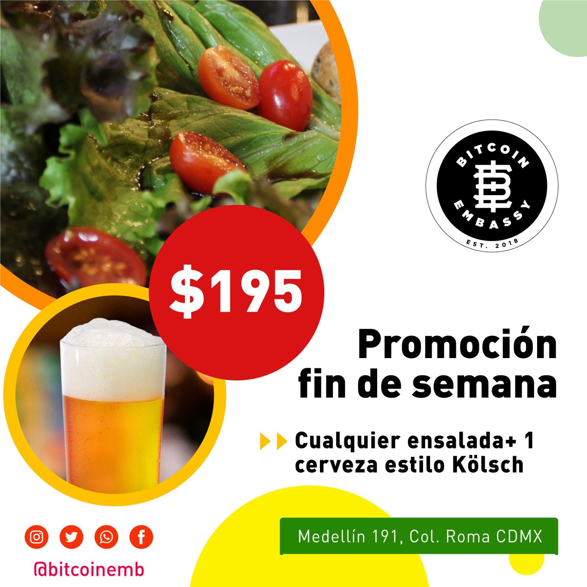 bitcoinemb's tweet photo. Análisis técnico de #Bitcoin, #Ethereum y otras #crypto. Que mejor que hacerlo disfrutando de buena compañía y comensales con quien compartirlo. #BearMarket2022 también. Caigan al #bitcoinemb aquí es donde aquí hay con quien.
#bitcoinemb #bar #restaurantes #cryptobar #cryptorest https://t.co/s3NqFJEygM