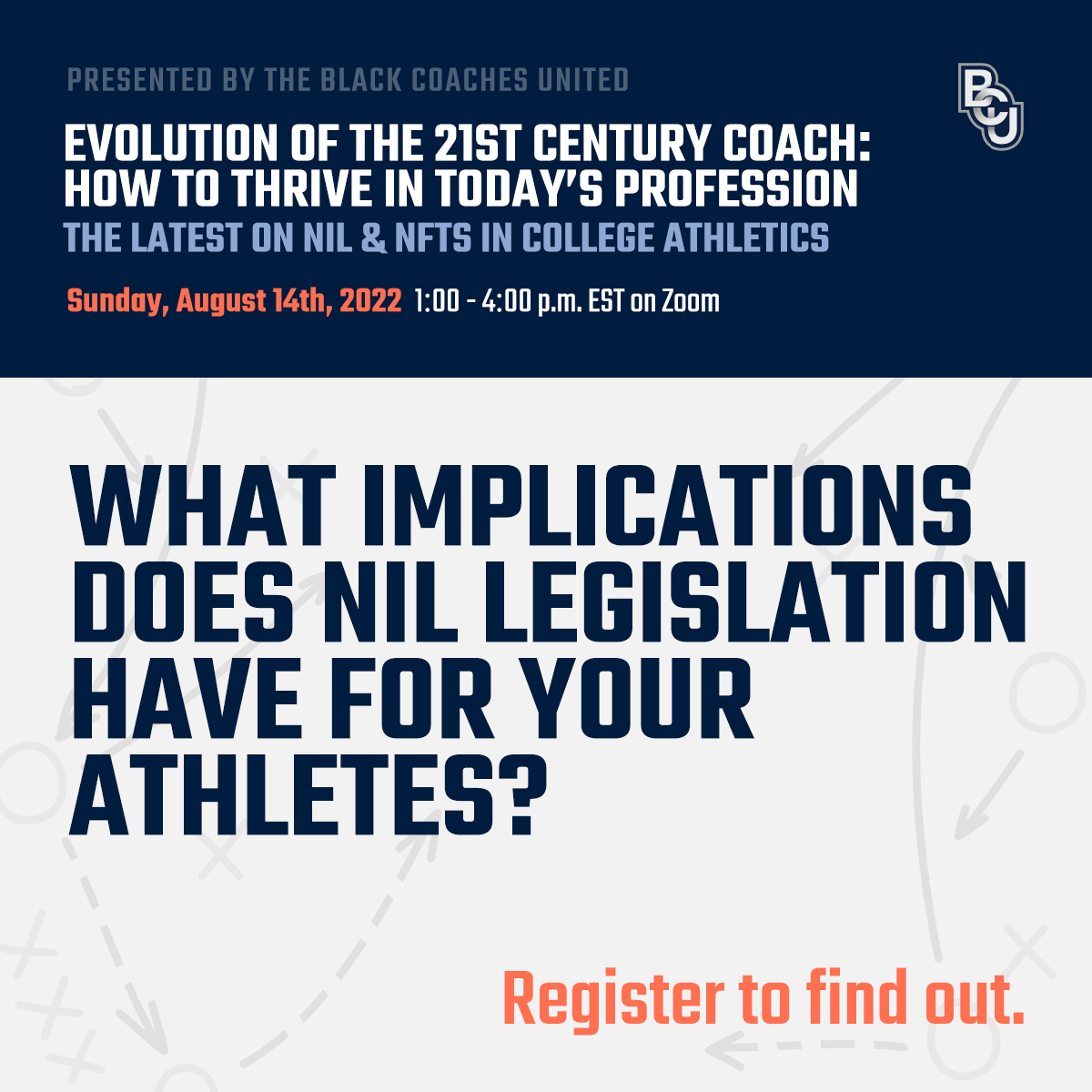 Do you have questions about #NIL and #NFTs? Our expert guest panelists have answers. Join us Sunday, August 14 at 1:00 pm for a discussion on the past, present, and future of college athlete compensation. Submit questions when you register today: hubs.la/Q01jmXBF0 #NCAA