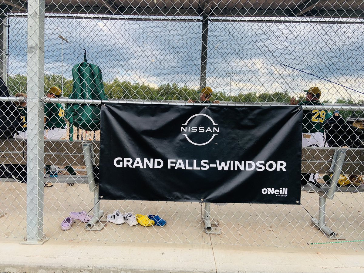 Beautiful evening to start the Nissan 13U All Star Invitational in Grand Falls-Windsor. ⚾️ First game between GFW AA and Gander AA.