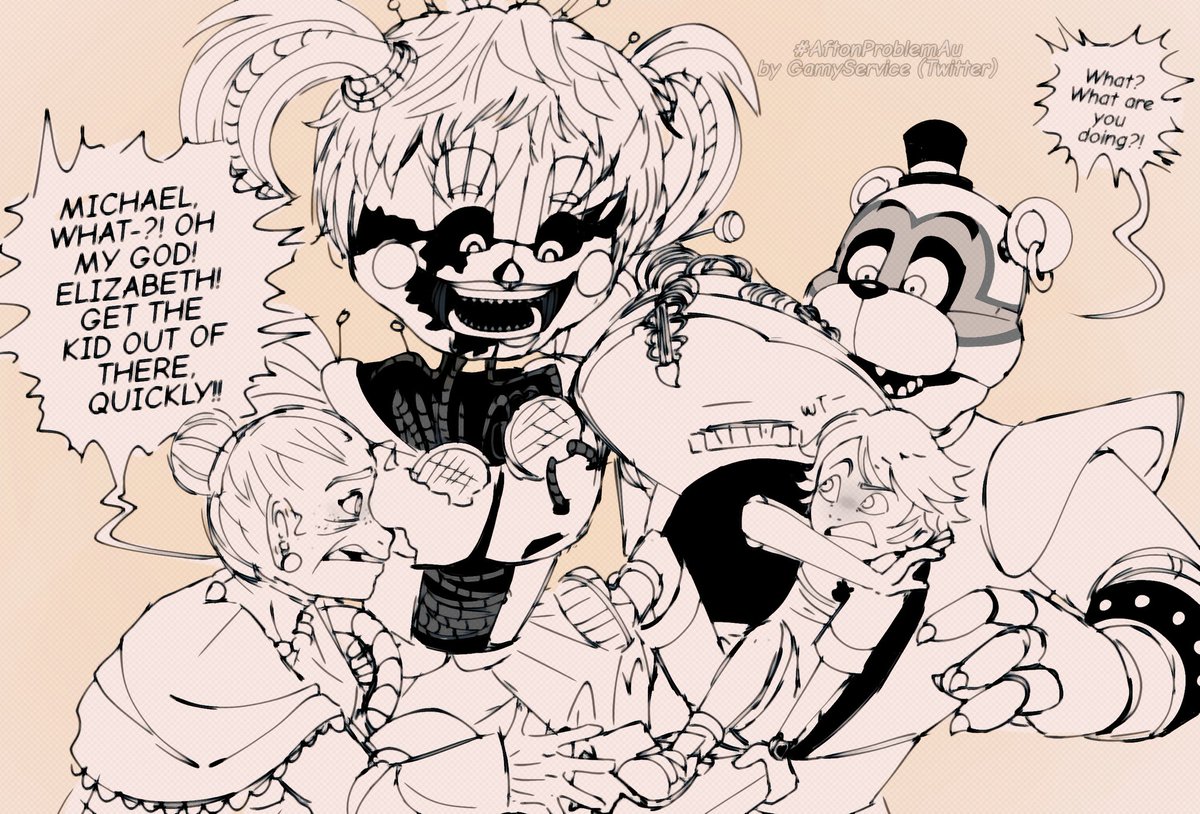 Hena_Sy_'s tweet photo. Todos preocupados de que Gregory este en el estómago de Freddy en mi AU #Aftonproblemau #aftonproblem 🤨, Y por cierto, para que no haya dudas, la señora mayor que está ahí es Mrs. Afton #FNAF #fnafsecuritybreach #fnafsecuritybreachfanart #glamrockfreddy #fnafgregory #aftonfamily https://t.co/SfOdoO04Rj