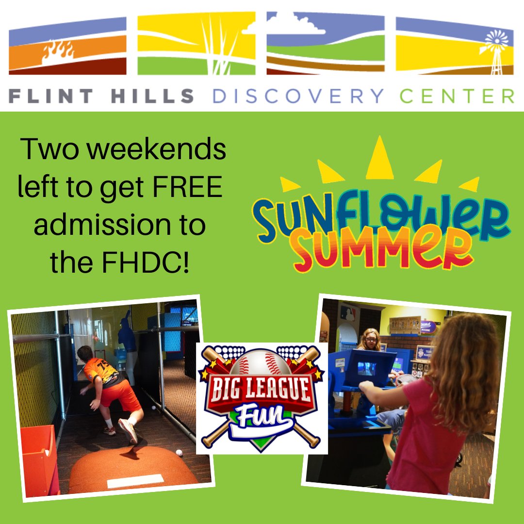 There are just two weekends left to use your #SunflowerSummer FREE admission from the <a href="/ksdehq/">KS Dept of Education</a>!

Download the app today!
Apple - apple.co/3P2zfYc
Android - bit.ly/3oWBsd5