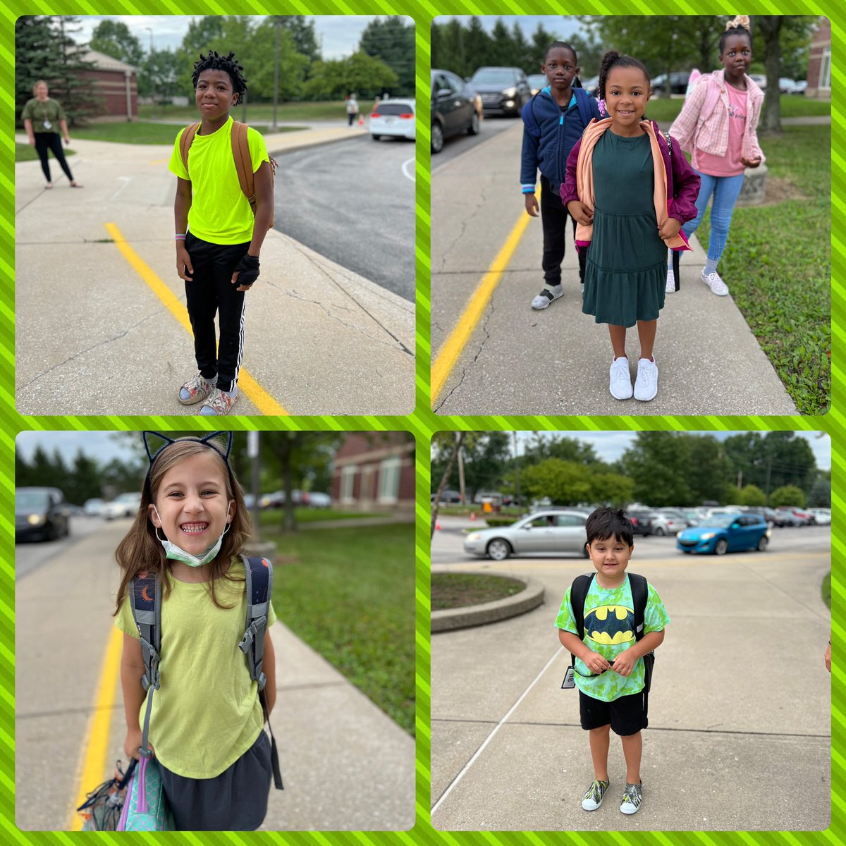 BPEKnights's tweet photo. Knights are โso fresh and so cleanโ in their GREEN! ๐ข๐๐พ๐ฉ๐๐ธ๐๐ชTomorrow is BLUE Day! Be sure to dress in Blue tomorrow to help our Kindergartners learn their colors! #BPEPride ๐ https://t.co/3Lyqhryj4L