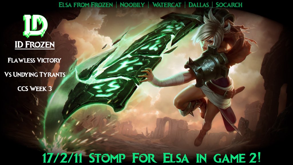 THEY JUST WINNING IN <a href="/CCSesport/">Classic eSports</a> LEAGUE!!!

Credit <a href="/Pyruswon1/">Pyrus/Elsa from Frozen</a>