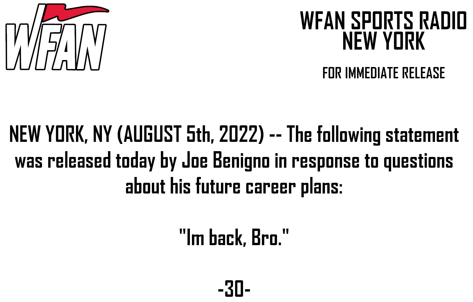 WFAN Sports Radio on Twitter 