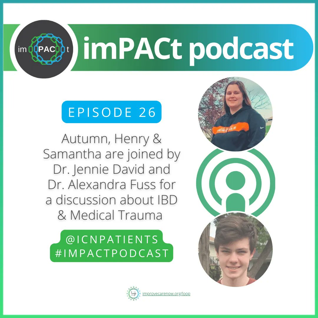 ImproveCareNow's tweet photo. π§ @ICNPatients #imPACtPodcast is a great way to connect w/ #PatientVoices - to really *hear* their #IBD stories ππ #NewEpisode #IBD #MedicalTrauma #ClinicianVoices #IBDChat #TalkingAboutIBD #ListenNow #StoriesMatter
imPACt on Spotify β https://t.co/V4SQNBnyqG https://t.co/jWgCsr7MPJ