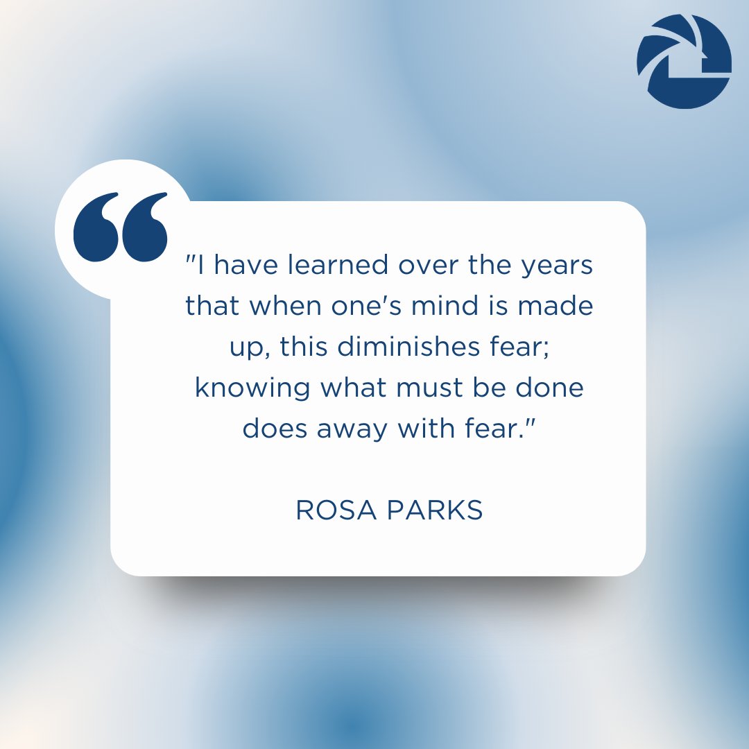 MarkChrismanSD's tweet photo. Once we have chosen to power through, fear turns to motivation and gives us the drive to accomplish what needs to be done. Committing to a goal rather than fearing failure is never too late. 

#Goals #QOTD #RosaParks #Fear #Motivation https://t.co/rlpYV7zDk6