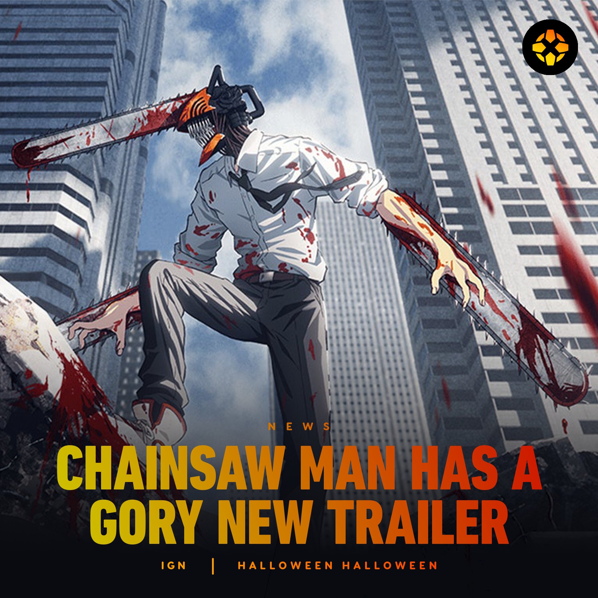 Chainsaw Man Anime Adaptation Gets a Very Gory New Trailer