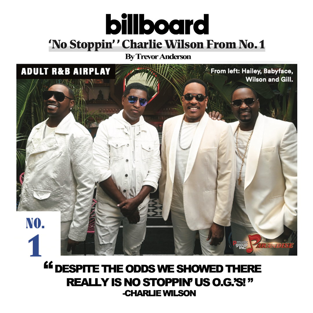 #NoStoppinUs is making history! It's the 1st song with 4 artists to hit #1 on <a href="/billboard/">billboard</a>'s Adult R&amp;B chart! I'm now Billboard’s Top Adult R&amp;B Male Artist with the most #1’s &amp; @kcihailey has his 1st #1 song as a solo artist! 🙏🏿 <a href="/tanderson5569/">Trevor Anderson</a>! <a href="/PMusicGroup/">P Music Group</a> smarturl.it/CWBB1
