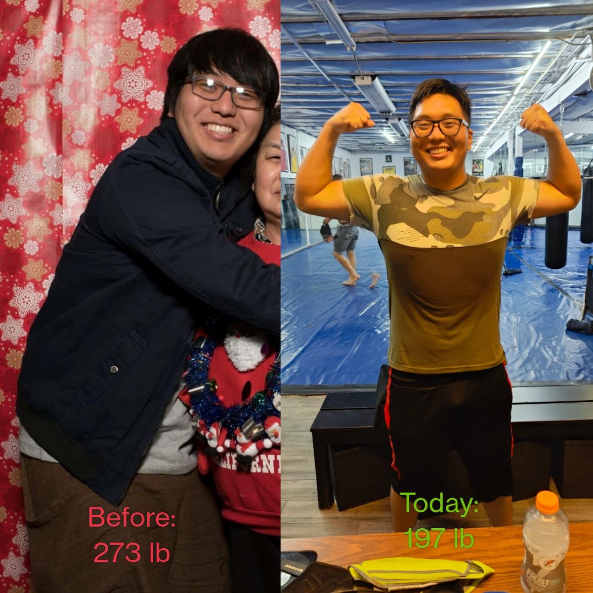 Pt. 1: From 2019 to early 2021, I've always been stuck between 250-275 lb. Every morning was a horrible time waking up and it was nothing but hating myself and how I looked in the mirror. In June of 2021, I decided to take up MMA at a local MMA gym owned by <a href="/NamPhanMMA/">Nam Phan</a> .
