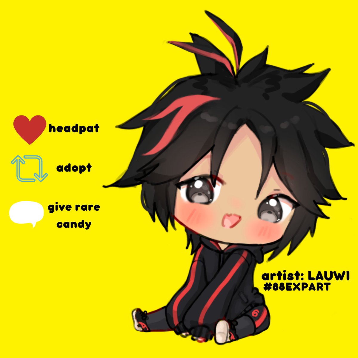 88EXP_'s tweet photo. Sitting chibi 88EXP
Thank you @lauwibauwi 💛

 #88EXPART #ENVtuber https://t.co/esoUbb8Wof