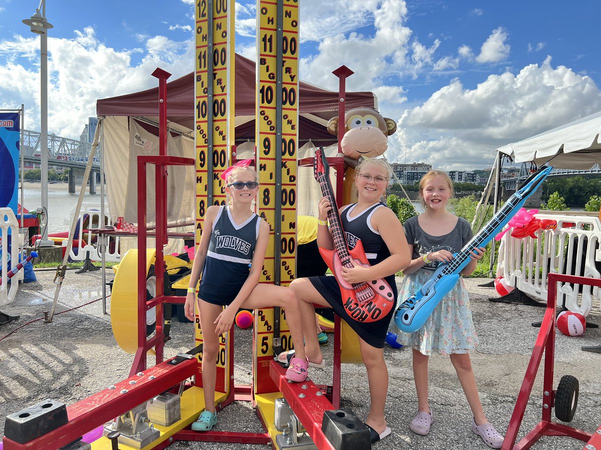 Everyone is a winner at Goettafest! We're happy when our kids are happy, and that’s all that matters. 😉 We have more than ten games to win prizes from down on Newport’s Festival Park on the Levee!