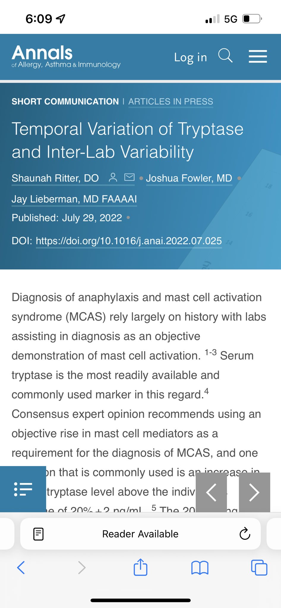 Annals of Allergy, Asthma & Immunology (AnnalsAllergy) / Twitter