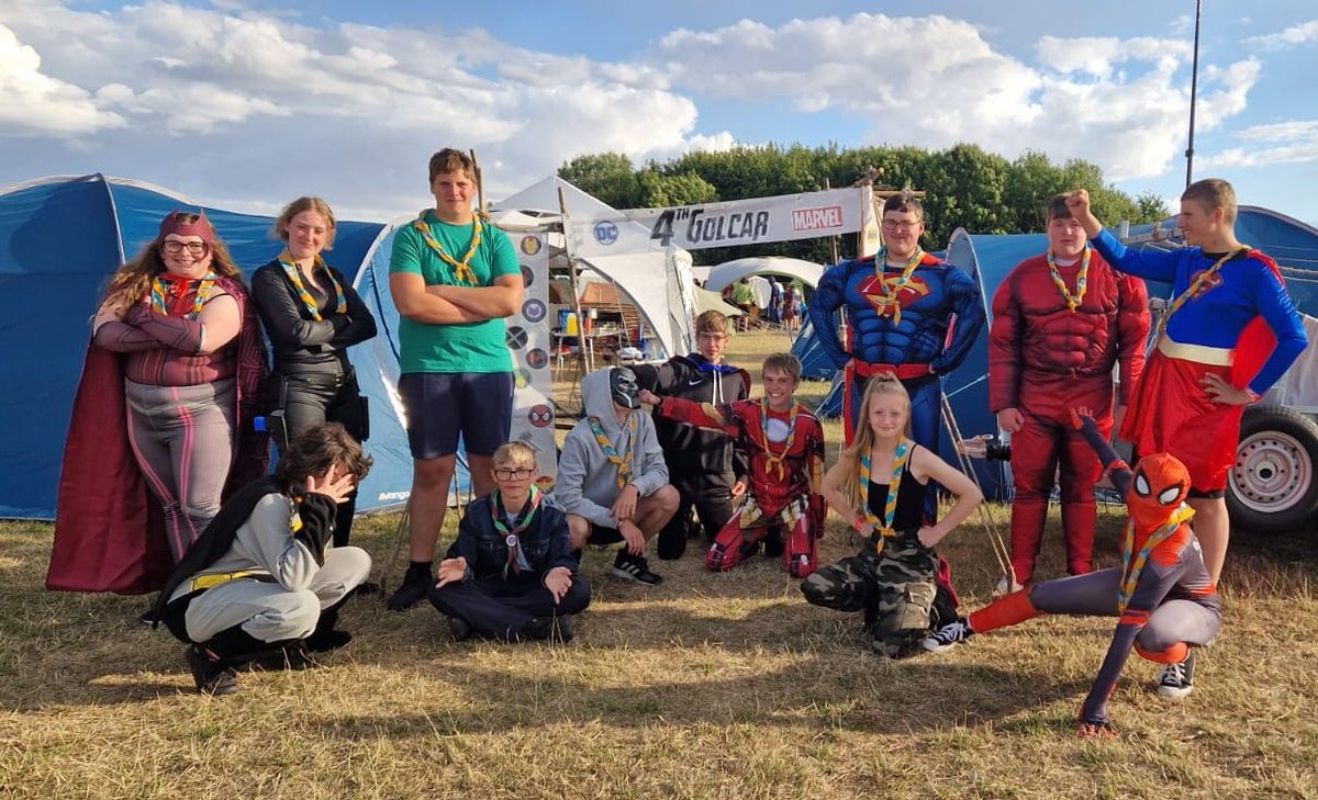 Tonight was the closing ceremony of <a href="/PoacherLincs/">Poacher International Jamboree</a>! We've had an amazing week! Here we are in our super heroes fancy dress!
