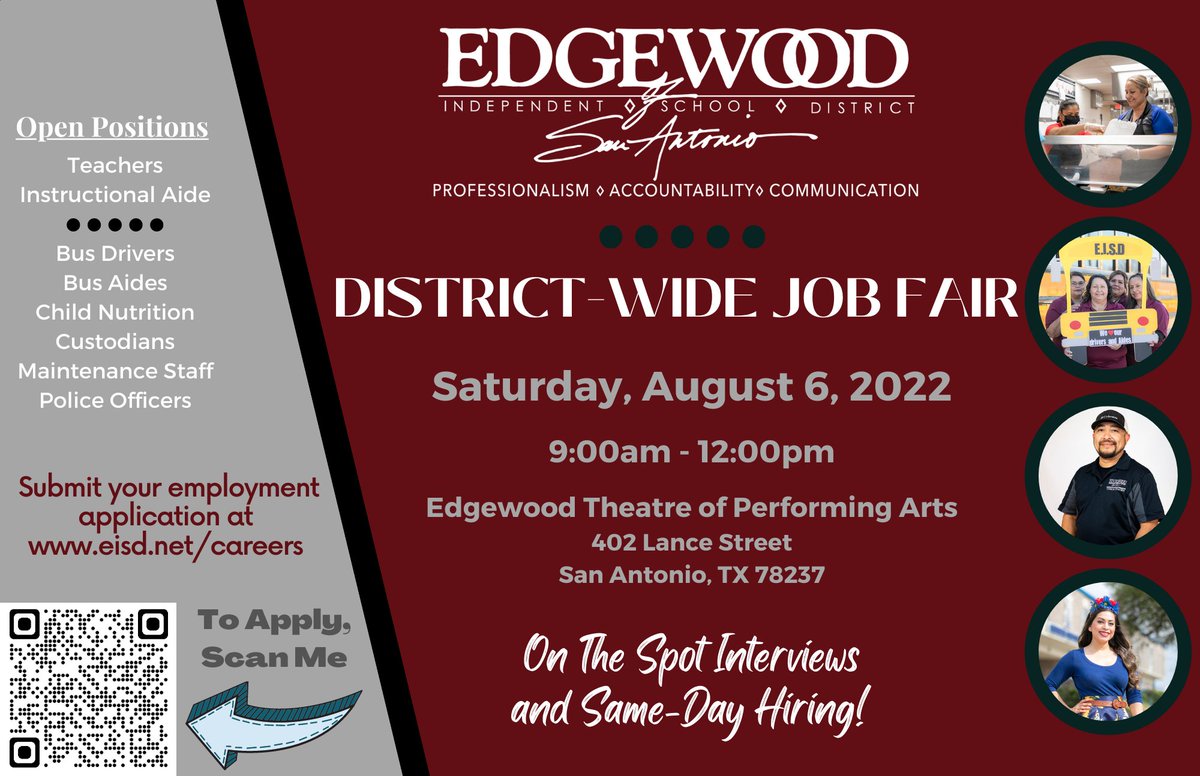 Edgewood ISD on Twitter "🤩 Our Back to School Fair is here! 🎒Just