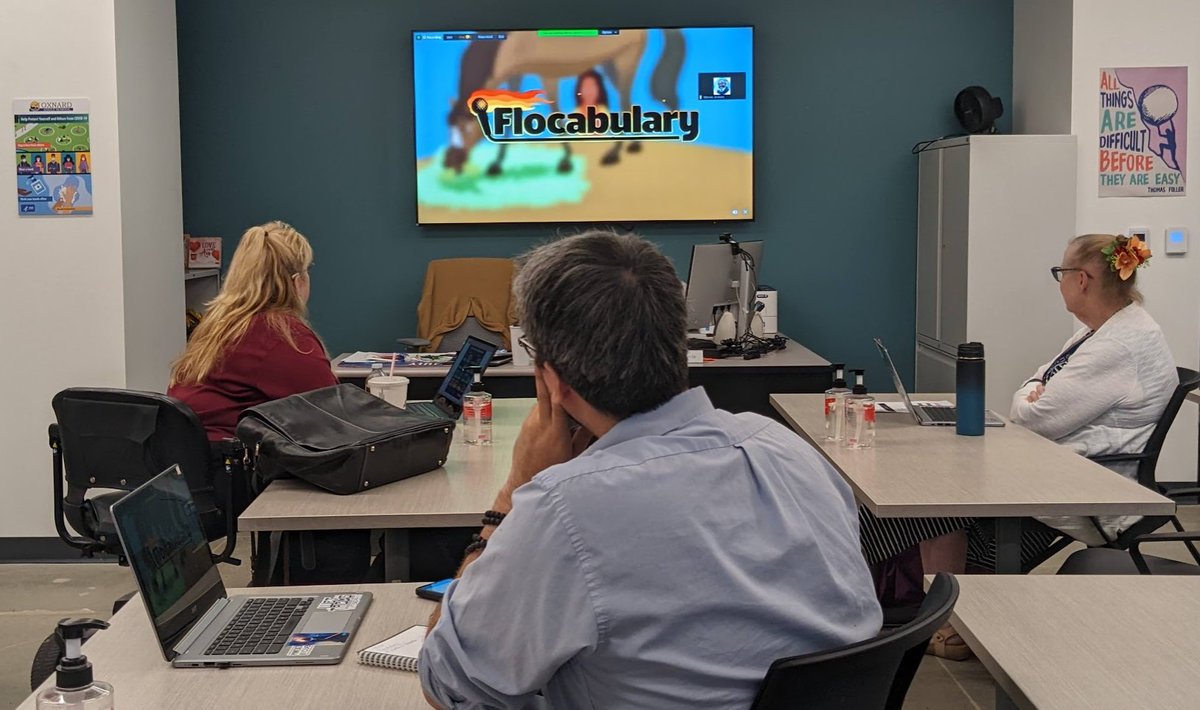 MrSorensen805's tweet photo. We had the great @JenkyJenks sounding like @QtipTheAbstract leading our @Flocabulary session yesterday at #OxnardU. https://t.co/BdnTZbjLrw
